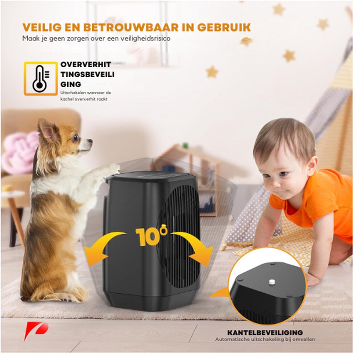 Elektrische Ruimteverwarmer 2000W, Industriële Verwarmer, Keramische Hoge Macht