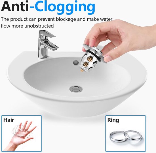 VBNZBK Set van 2 siliconen badstoppen, universele badstekker, 15,5 cm afvoerstopper voor keuken, badkamer, wasserijen (zwart en grijs VBNZBK Set van 2 siliconen badstoppen, universele badstekker, 15,5 cm afvoerstopper voor keuken, badkamer, wasserijen (zwart en grijs