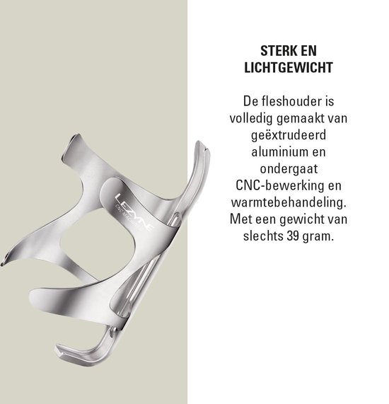 Lezyne CNC Flessen Kooi - Flessenhouder - Flessenhouder voor fietsen - Geschikt voor mountainbikes - Aluminium - Zilver van Lezyne — afbeelding 4