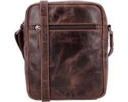 Micmacbags Next Navajo Crossbody Schoudertas - Premium Leder - Donkerbruin