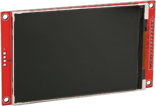 4 Inch 480x320 SPI Seriële TFT LCD Display Module - Met Geheugenkaartsleuf - Spanning van 3.3V tot 5V .