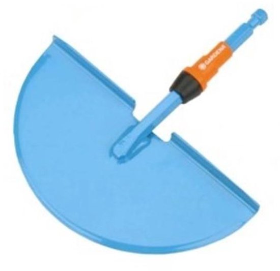GARDENA combisystem graskantsteker met blauw metalen blad en oranje handvat.