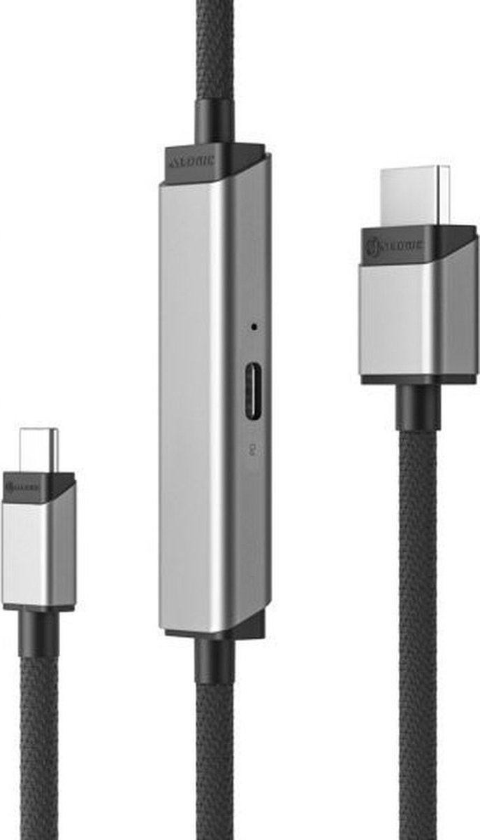 ALOGIC ULCHDPD01-SGR video kabel adapter 1 m USB Type-C HDMI + USB Zilver