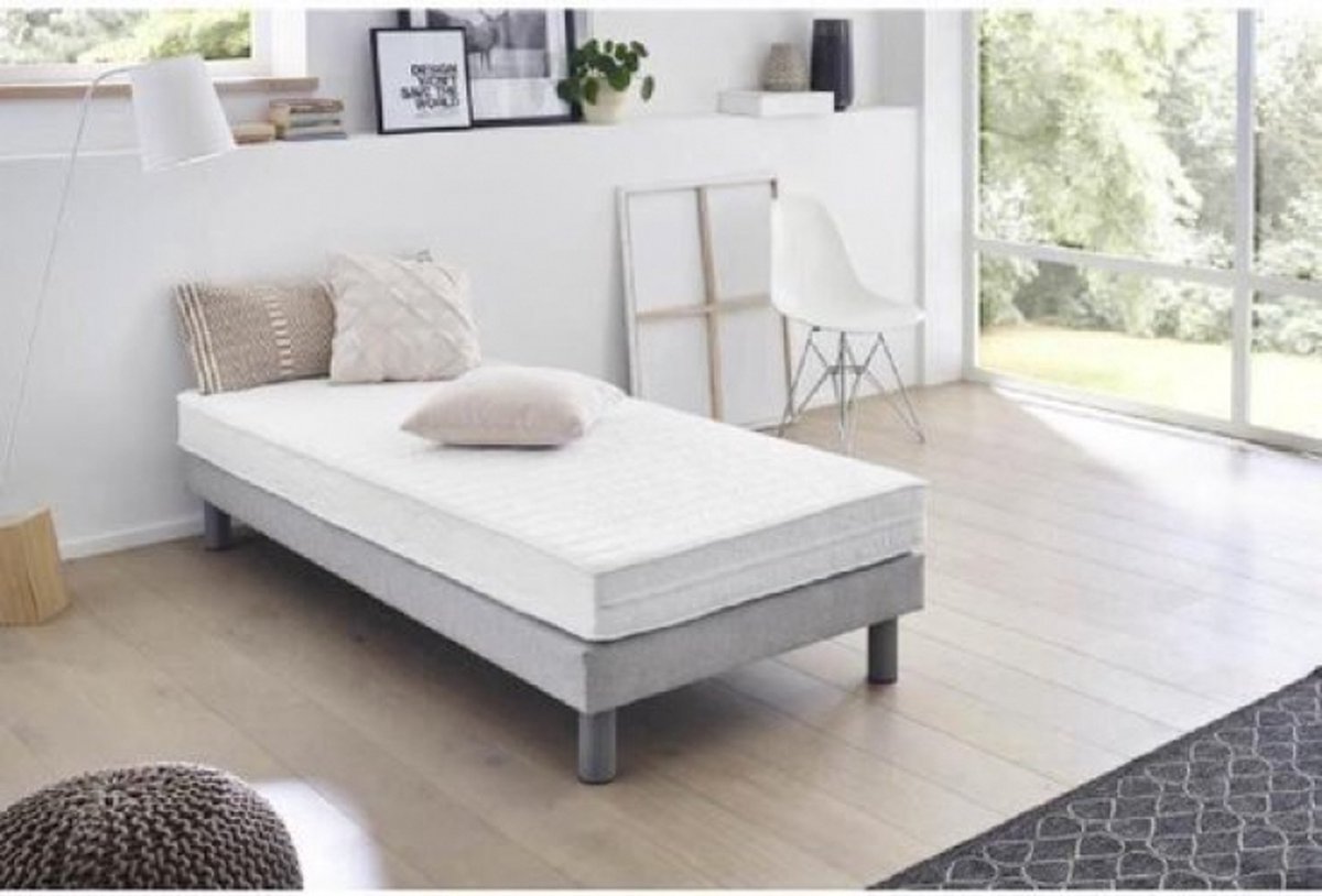 DORMIPUR matras 90x190 - vormgeheugen - 25 kg / m³ - boerderij Wit