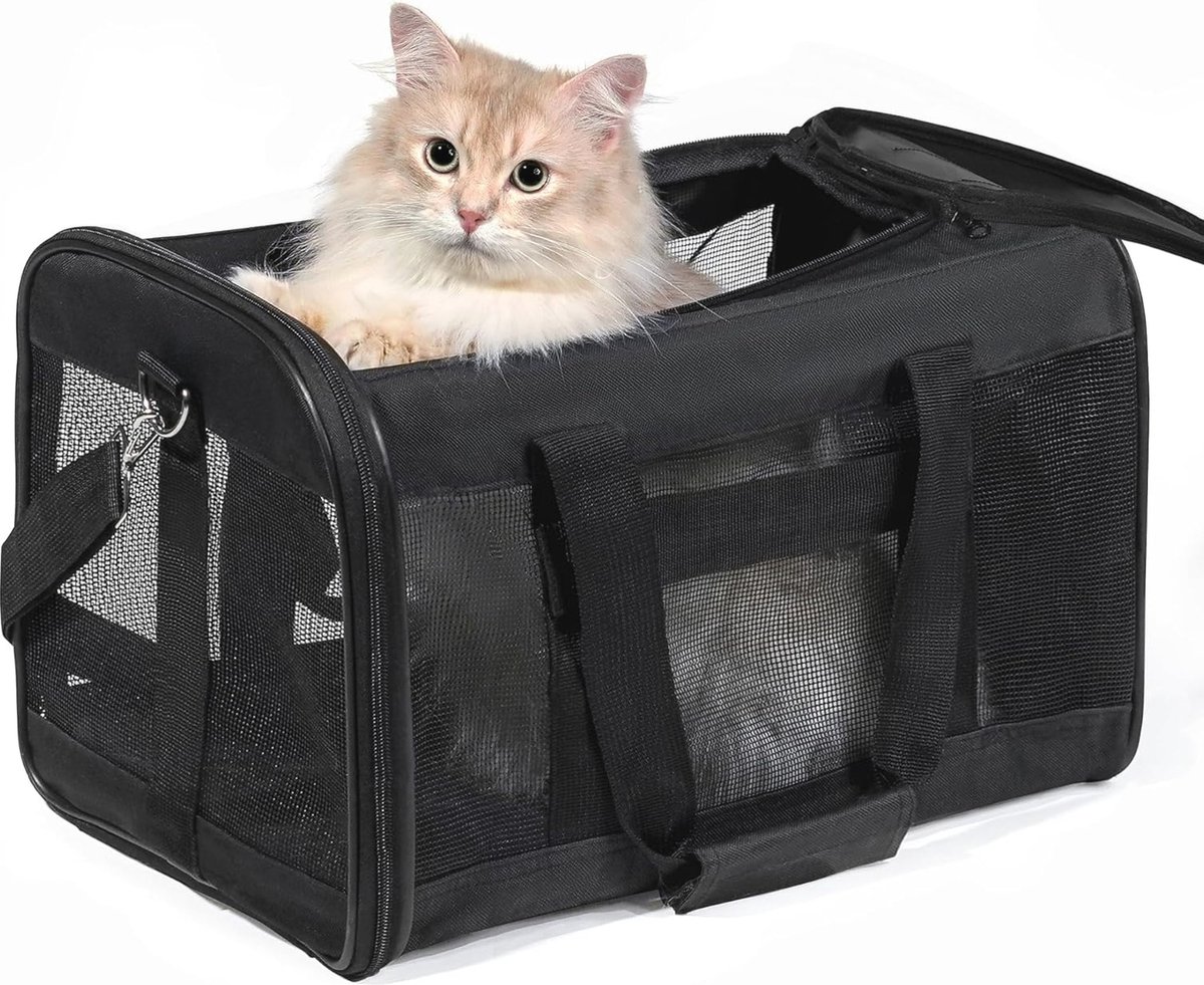 Zachte Kattendrager en Hondendrager - Airline Goedgekeurde Pet Travel Bag voor Huisdieren tot 17 kg