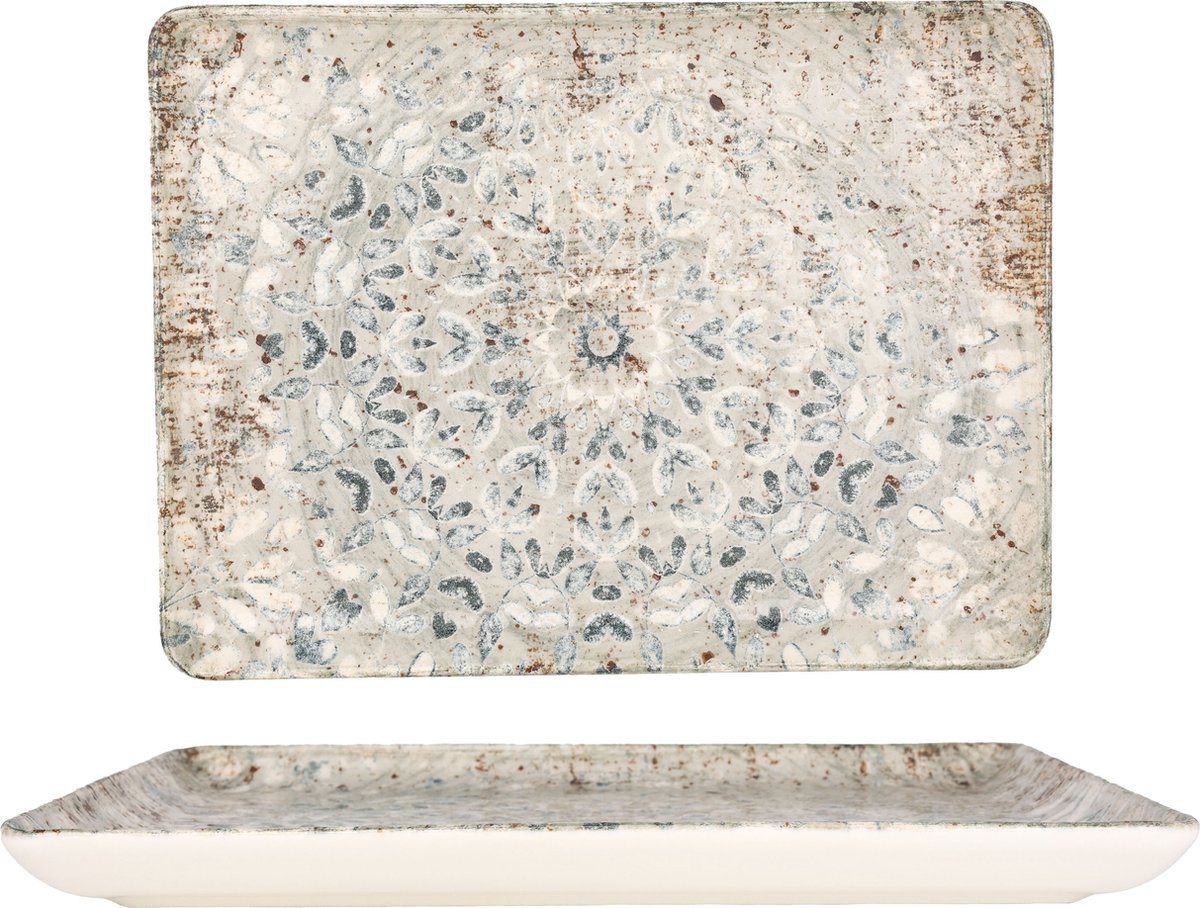 Rinart Serveerschaal - Fade - Porselein - 30x22 cm - set van 2