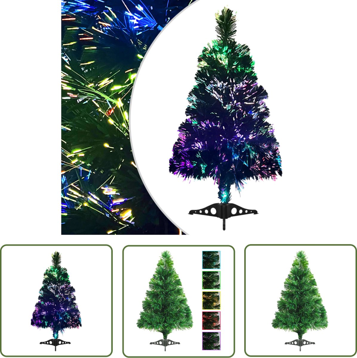 VidaXL Sapin De Noël Artificiel En Fibre De Verre 64 Cm Vert