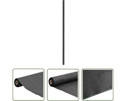 vidaXL Worteldoek 4x50 m polypropeen zwart - Worteldoek - Onkruid Bestrijding - Tuingereedschap - Gazononderhoud - Groenvoorziening