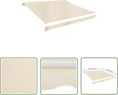 The Living Store Toile d'auvent de rechange - crème - 280 x 245 cm - adaptée aux cadres d'auvent de 3 x 2,5 m - polyester