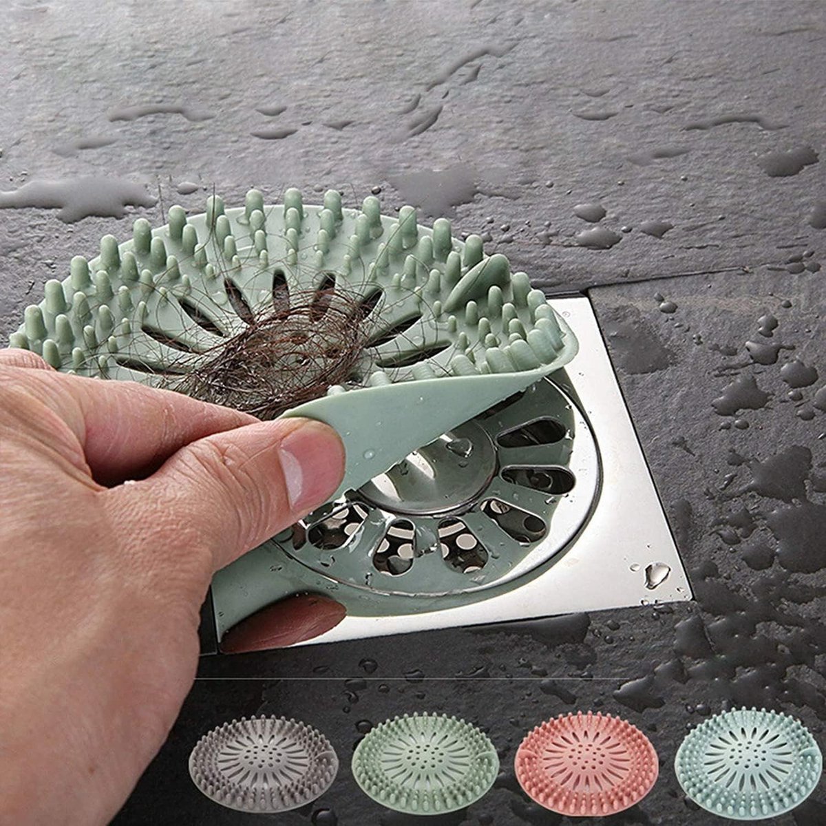 Douche afvoer haarvanger douche afvoer cover grote verplaatsing vloerafvoer set voor badkamer toilet balkon keuken (kleur: diep water