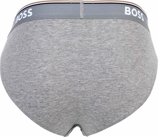 Grijze BOSS slip, achterkant met 'BOSS' op de band.