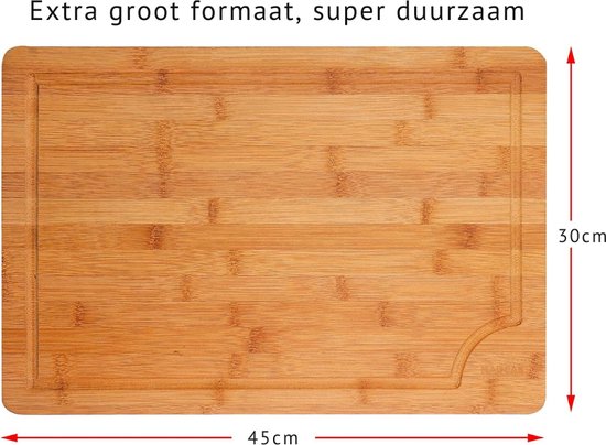 Blumtal Snijplank - Bamboe - Snijplank Hout - Groot formaat - 30 x 45 x 2 cm Blumtal Snijplank - Bamboe - Snijplank Hout - Groot formaat - 30 x 45 x 2 cm