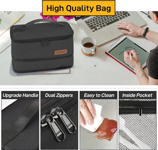 Geïsoleerde lunchtas met aluminiumfolie Print on Demand - Lunch Tas