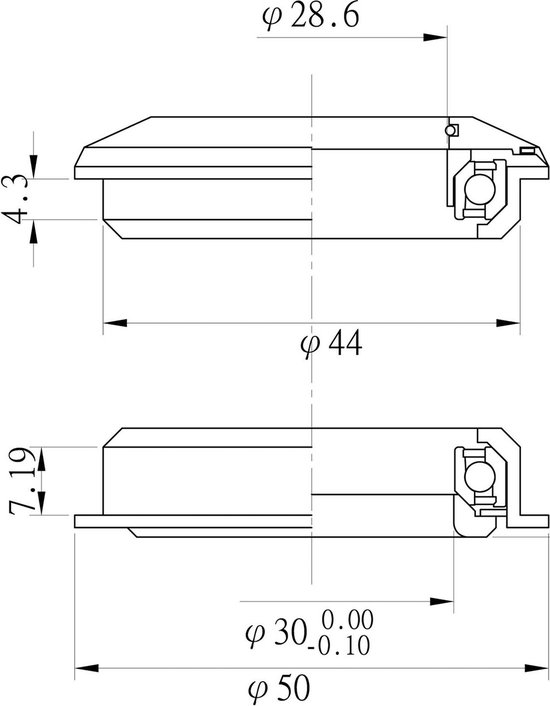 Insert fileté bois fendu M8 13X25 Acier brut - s