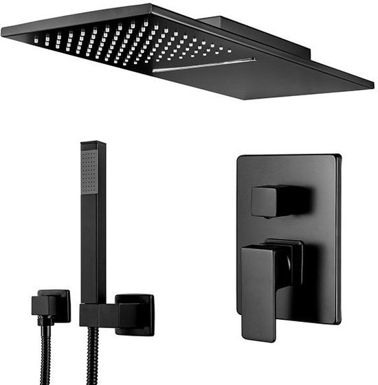 Regendoucheset Inbouw Tres Project Rond 38 Cm Met Plafonddouche En Handdoucheset Met Staafhanddouche Rapid Box Mat Wit Shop