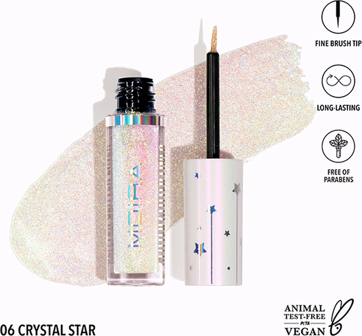 Moira Glitter Liner Crystal Clear 06