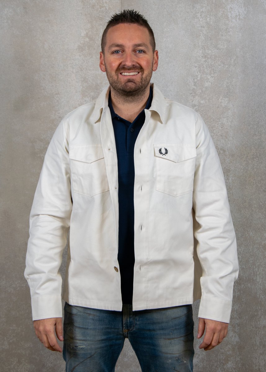 Fred Perry Heavyweight Oxford Overshirt Creme
