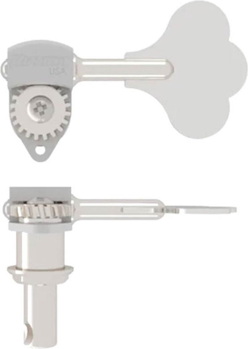 Hipshot HS0670C HB6 3/8 USA Ultralite bass tuning machine, chrome, clover key