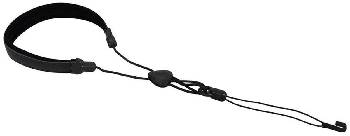 Gaucho GSTU-30-BK gitaarriem voor ukelele, zwart nylon