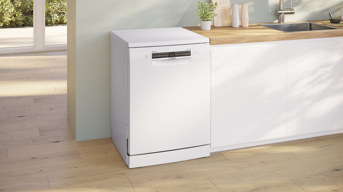 Bosch SMS4ECW28E - Serie 4 - Vrijstaande vaatwasser - 60 cm - Wit - Energielabel A - Extra droog optie - Home Connect - Vario Lade voor bestek en kookgerei — afbeelding 7