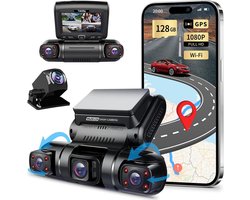 Luxe Dashcam - Voor Auto - Lens Dashcam - Autocamera - Loop Recording - Nachtzicht - 080P Full HD - 256GB - 150° groothoek