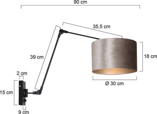 Licht-Erlebnisse Retro lamp verlichting 175 cm in hoogte verstelbaar beweegbare staande lamp chroom oranje wit woonkamer