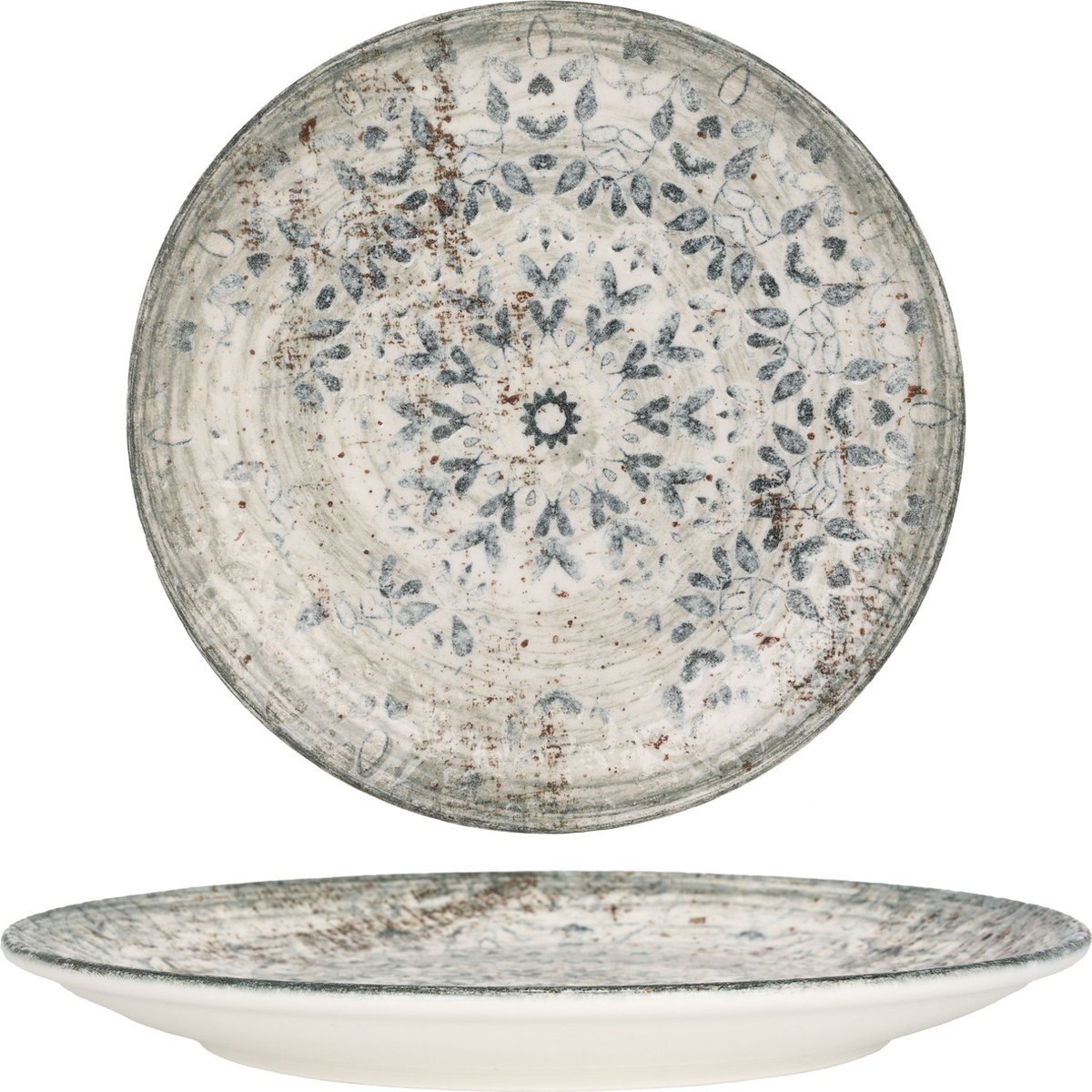 Rinart Dinerbord - Fade - Porselein - 25 cm - set van 6