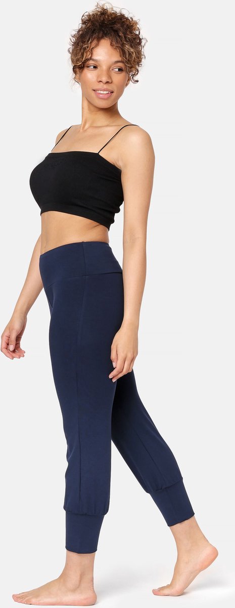 Bellivalini Dames Yogabroek - Sport - Vrijetijdsbroek - Lang - Viscose - Sportbroek - BLV-BLV50-283-YP - Donkerblauw - XXL van Bellivalini — afbeelding 3