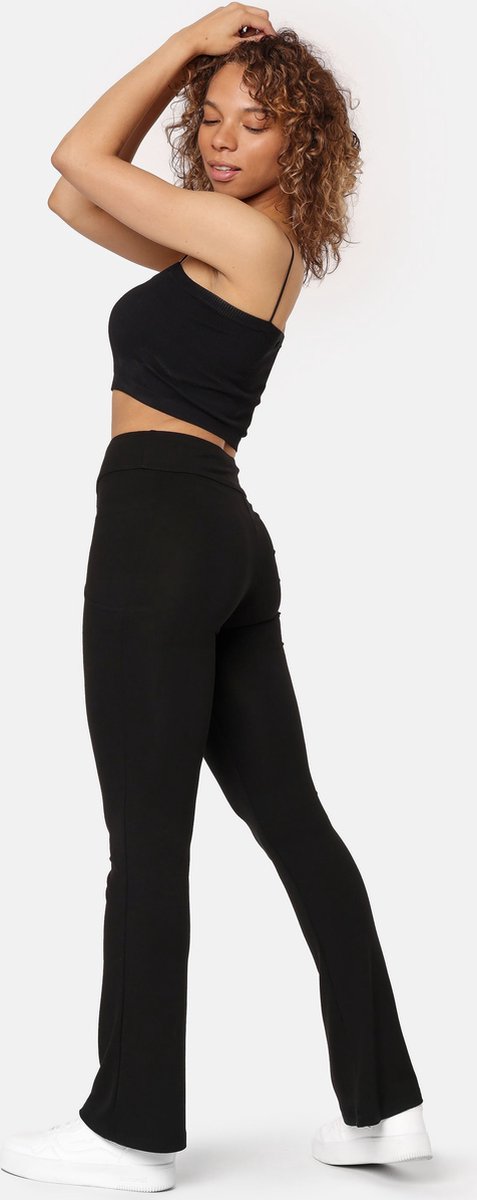 Bellivalini Dames Yogabroek - Sport - Vrijetijdsbroek - Lang - Viscose - Sportbroek - BLV-BLV50-282-YPF - Zwart - XS van Bellivalini — afbeelding 5