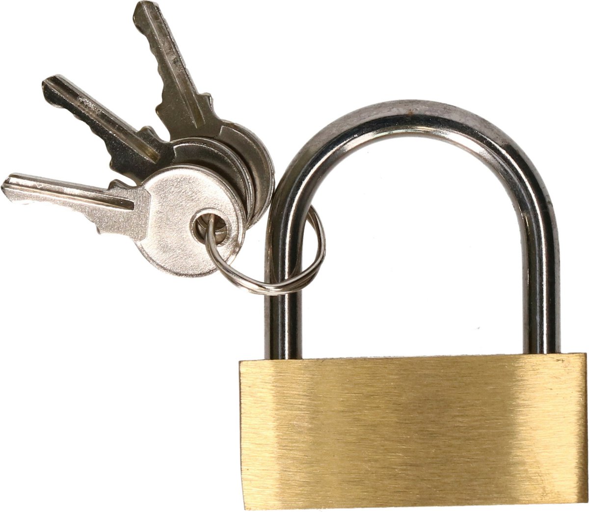 CM Hangslot met sleutel - 45 mm beugel - 3 sleutels - 5x4.5x0.5 cm - sloten
