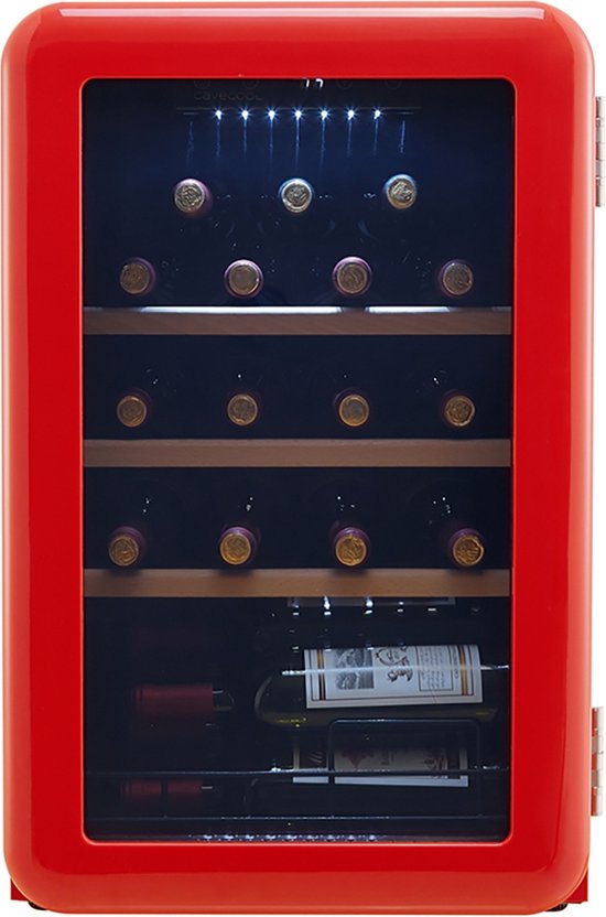 CaveCool Retro Apatite - 19 Flessen - 1 Zone - Zwart - CaveCool - €359,00