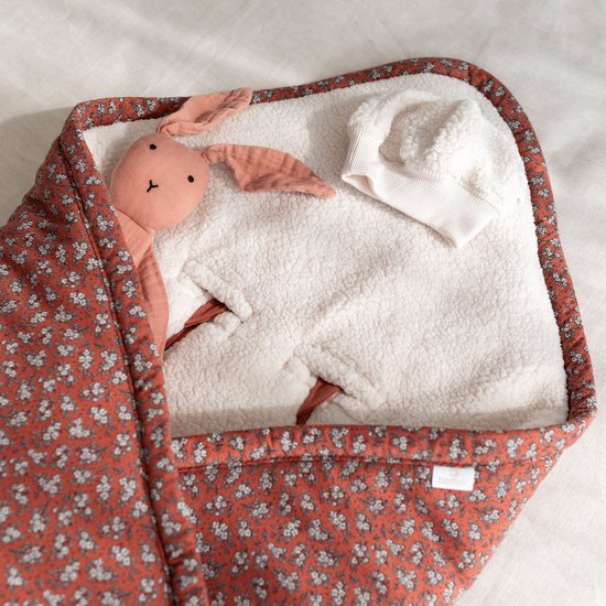 BEMINI Voetenzak - Biside 0-12m - Warme teddy - Heidi Karmozijn van Bemini — afbeelding 4