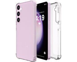iTech Hoesje geschikt voor Samsung S23 Plus Transparant shock proof Galaxy cover hoes case