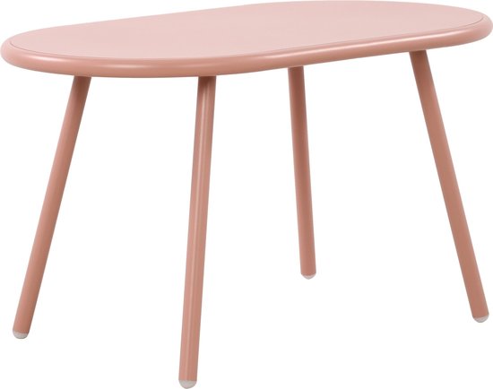 CLP Minot Ronde Salontafel - Weerbestendig & UV-bestendig - Binnen & Buiten - Gerecycled Kunststof - Donkergrijs - 60 Cm - 90 Kg Belastbaar