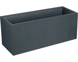EDA Rechthoekige plantenbak Volcania Stone effect Antraciet 99,5 x 39,5 x 43,5 cm 98 L