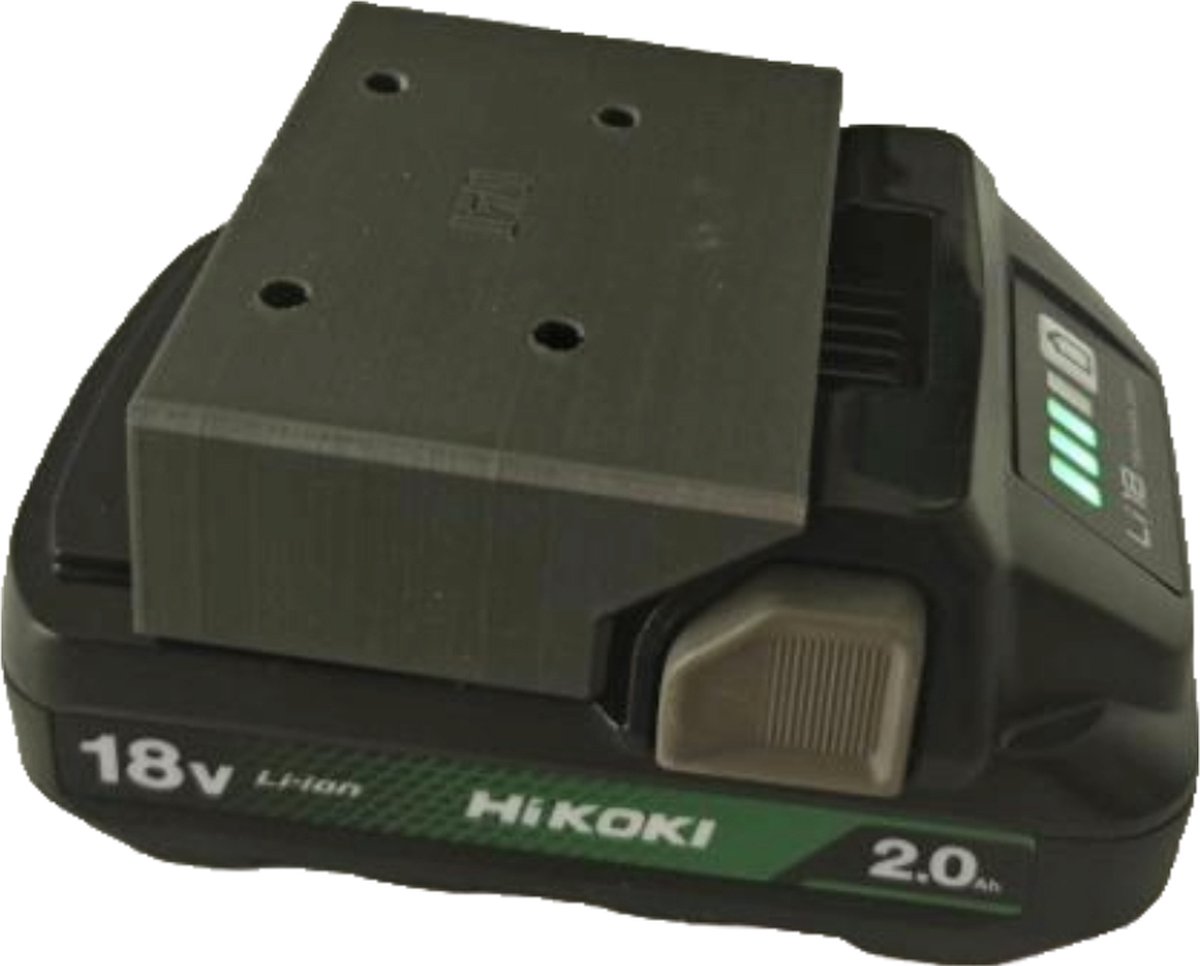 Accuhouder Hikoki & Hitachi 18V accu houder voor Hikoki & Hitachi BSL1815 BSL1820M BSL1830C BSL1840M BSL1850MA BSL36A18X BSL36B18 1.5Ah 2.0Ah 3.0Ah 4.0Ah 5.0Ah 36V Multivolt 2.5/4Ah 4.0/8.0Ah