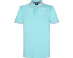 Petrol Industries Heren Polo Shirt - Korte Mouw - Katoen - Herenkleding - Blauw - Maat XXL