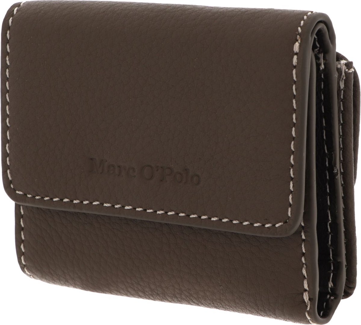 Marc O'Polo Leren Portemonnee Jean Combi Wallet Nutshell Brown Bruine