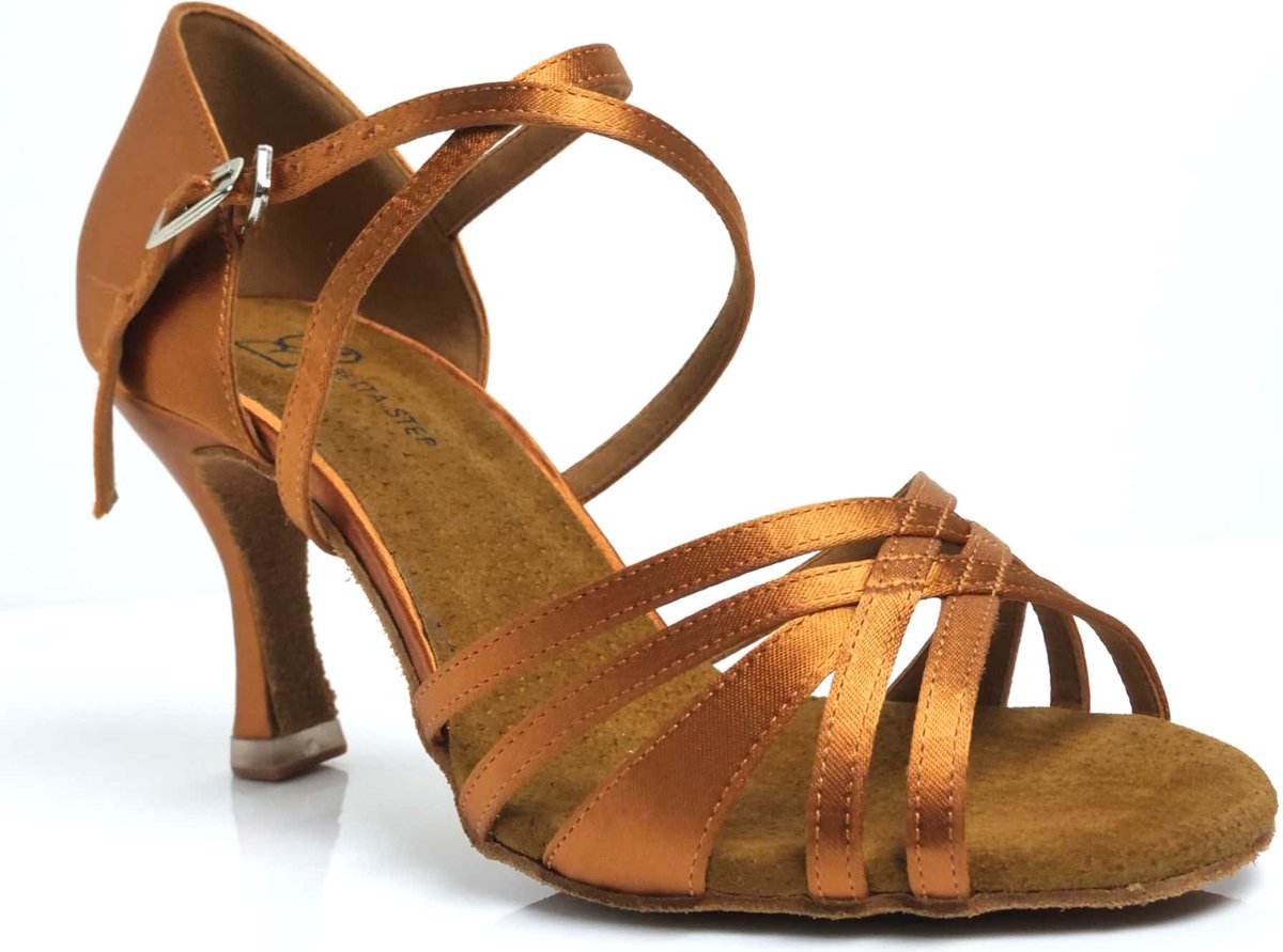 Deep tan latin, heel 7.5cm - 40