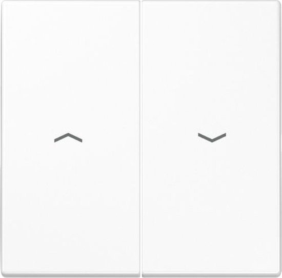 Jung x2 Cache Interrupteur pour stores blanc LS995PWW