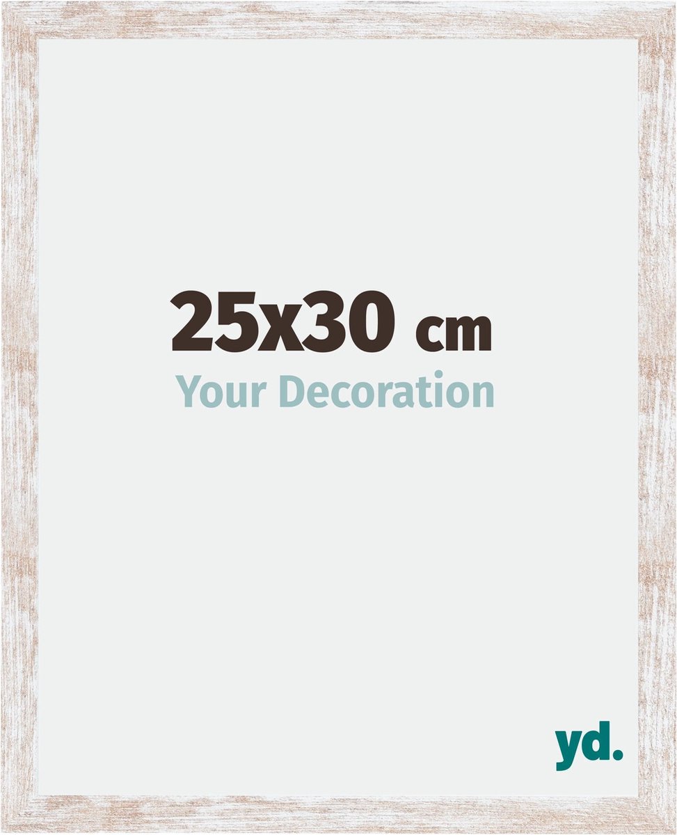 yd. Your Decoration - Fotolijst 25x30 cm - MDF - White Wash - Catania