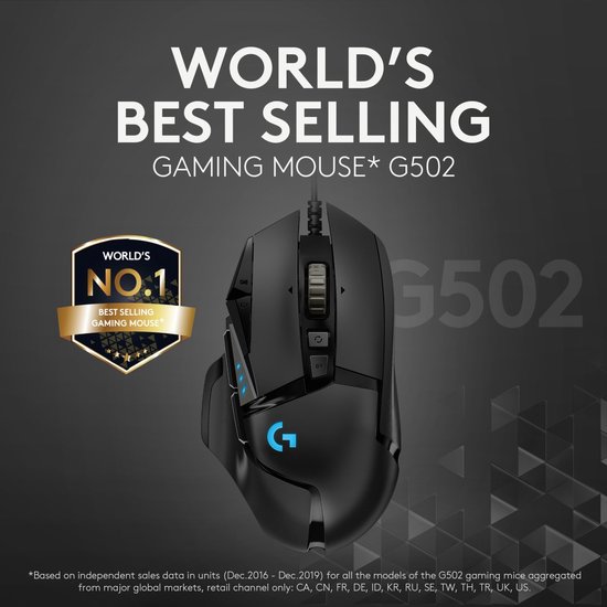 Logitech Souris de jeu hautes performances G502 HERO