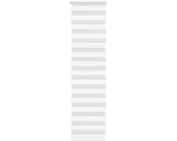 vidaXL - Zebra - rolgordijn - 60x200 - cm - stofbreedte - 55,9 - cm - polyester - wit
