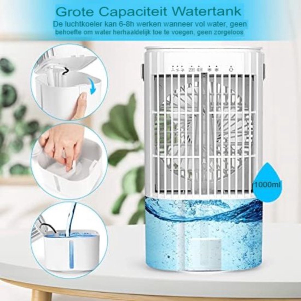 Mobiele Airco Zonder Afvoer - Mobiele Airco Zonder Slang - Compact En Zuinig - Ideaal Voor Koeling In Slaapkamers Of Kleine Kantoren — afbeelding 4
