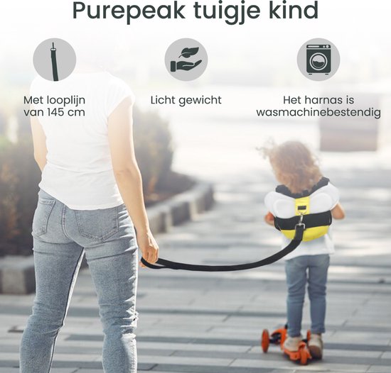 Purepeak Kindertuigje met Looplijn - Looptuigje voor Kinderen - Tuigje Kind - Bij van Purepeak — afbeelding 5