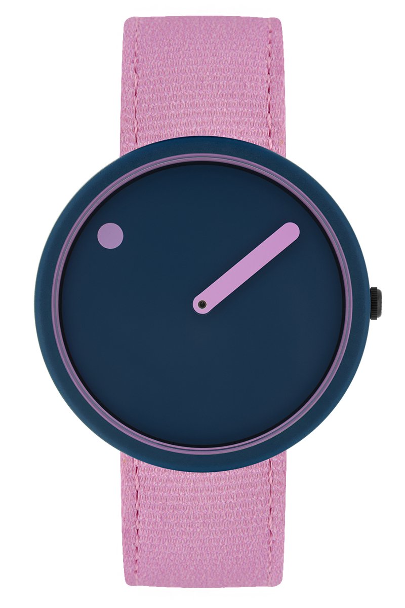 Picto Ocean Ghost Nets Deep Blue Pink Reef Designhorloge - Blauw Rose - R44025-R010 - 40mm