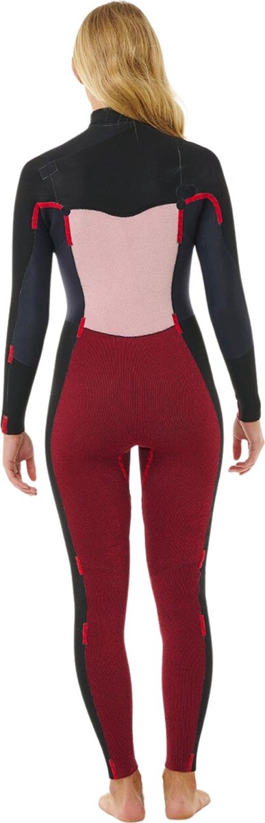2025 Rip Curl Dames Dawn Patrol 4/3mm Borst Ritssluiting Wetsuit 14TWF