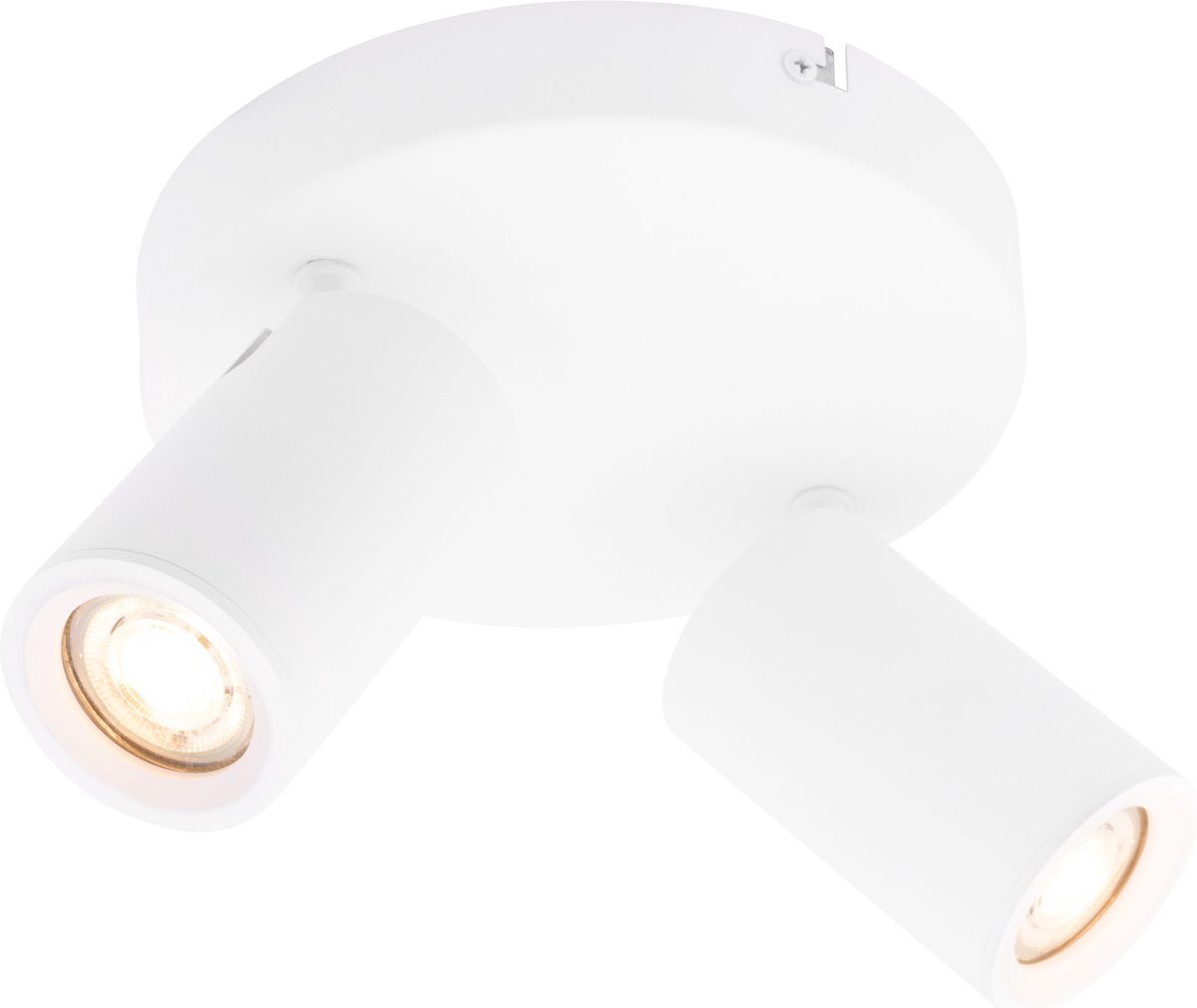Ledvion - LED Plafondspot - Wit 2-lichts - Dimbaar - 3W - 4000K - GU10 - IP20