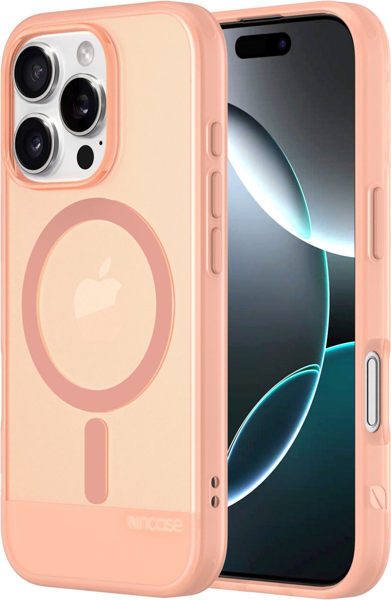 Incase Slim hoesje iPhone 16 Pro – Antimicrobiële bescherming – Lichtgewicht, ultra-dun profiel – 3m valbescherming - Roze