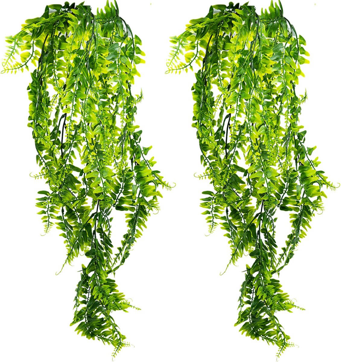 Goodivery ® Kunstmatige Hangplanten voor Sfeervolle Interieur- en Tuindecoratie, Set van 2 Stuks